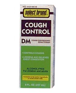 Cough Control DM, Compare to Robitussin®, Alcohol Free, 8 oz, 12/cs (UPC 01512700119) (Continental US Only)
