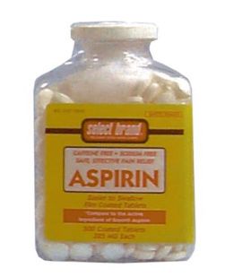 Aspirin Tablet, 325mg, 500s, Compare to Active Ingredient of Bayer® Aspirin, 12/cs (UPC01512700974) (Continental US Only)