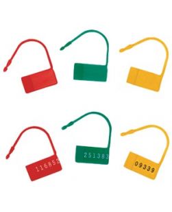 Safety Control Seals & Numbers, Green, 100/pkg