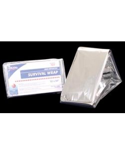 Survival Wrap, 52 x 84, Silver, Heat Reflective, 250/cs