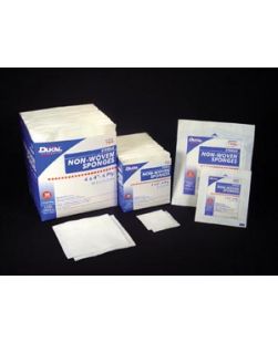 Gauze Sponge, 4 x 4, Sterile, 4-Ply, 2/pk, 50 pk/bx, 12 bx/cs (36 cs/plt)