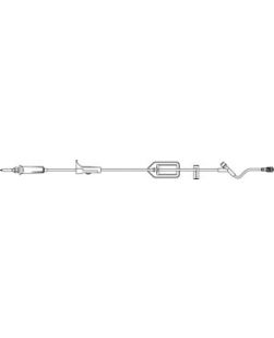 Filtered Admin Set, 1.2 Micron Filter, Universal Spike, 1 Injection Site & SPIN-LOCK Connector, 21mL Priming Volume, 109L, 15 Drops/mL, 50/cs