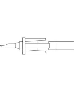 Non-Vented Spike Adapter, Permits Connection of a Vented IV Spike to a Semi-Rigid Plastic IV Container, Latex Free (LF), 24/cs