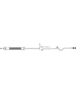 Admin Set, Drip Chamber , 170µ Blood Filter, Roller Clamp, Injection Site 6 Above Distal End, 30mL Priming Volume, 75L, 10 Drops/mL, Latex Free (LF), 50/cs