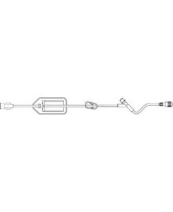 Extension Set, 1.2 Micron Filter, 1 Injection Site & SPIN-LOCK Connector, DEHP-Free, 5.1mL Priming Volume, 16L, Latex Free (LF), 50/cs