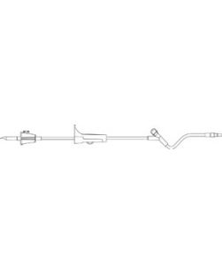 Fluid Transfer Set, Same Features as 356048 But 22L Built-In Latex Free (LF) Y-Site Medicinal Entry Point & Distal Luer Slip without Needle, 22L, 50/cs