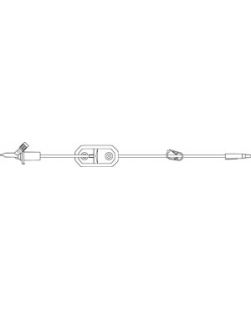 Fluid Transfer Set, Vented Spike, Gripping Flange, 0.2µ SUPOR® Filter, On/ Off Clamp, Distal Luer Slip without Needle, 35L, 50/cs