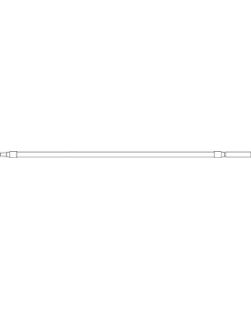 T.U.R. Irrigation Connecting Set, Male Connector, 0.281 ID Large Bore Tubing, 4½ Distal Latex Connector, 36L, Latex Free (LF), 20/cs