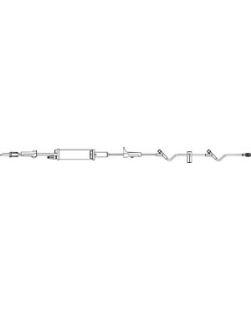 Mini-Drop Admin Set, Non-Vented Spike, Roller Clamp, 150mL Burette Chamber, Roller Clamp, Injection Sites 26 & 6 Above Distal End, SPIN-LOCK Connector, 18mL Priming Volume, 109L, 60 drops/mL, 20/cs (To Be DISCONTINUED)