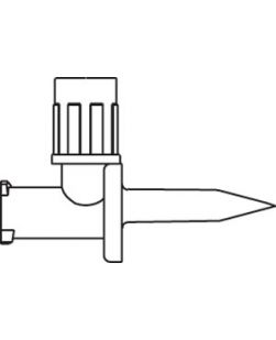 MINI-SPIKE® IV Additive Dispensing Pin For Preparing & Dispensing Diluent or Additive From Multi-Dose Rubber-Stopper Vials, Utilizes a Bacterial Retentive Air-Venting Filter, Proximal Luer Lock Connector, 50/cs