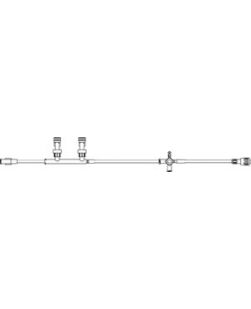 Extension Set, 2 Normally Closed Dual Manifold & 4-Way Stopcock, SPIN-LOCK Connector, 7.8mL Priming Volume, 42L, 50/cs