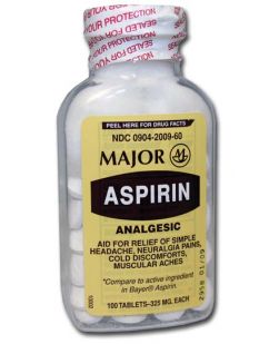 Aspirin Tablet, 325mg, 100 ct, Compare to Active Ingredient of Bayer® Aspirin, 24/cs (Continental US Only)