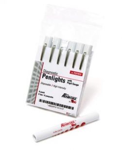 Disposable Penlight with Pupil Gauge, 6/pk