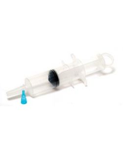Syringe, 60cc, Catheter Tip, Thumb Control Ring, Small Tip Adapter, Packed in Resealable IV Pole Bag, Non-Sterile, 30/cs (110 cs/plt)