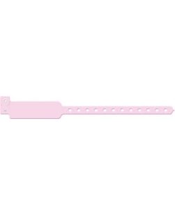 Wristband, Adult/ Pediatric, Write-On Vinyl, Custom Printed, Pink, 500/bx