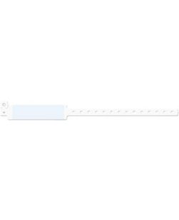 Wristband, Adult, Imprinter Vinyl, Custom Printed, White, 500/bx