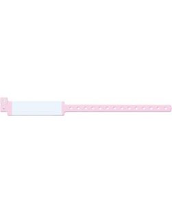 Wristband, Adult, Imprinter Vinyl, Custom Printed, Pink, 500/bx