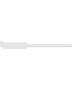 Wristband, Adult, Write-On Vinyl, Clear, 500/bx