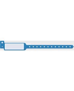 Wristband, Adult/ Pediatric, 10, Insert Vinyl, Blue, 250/bx