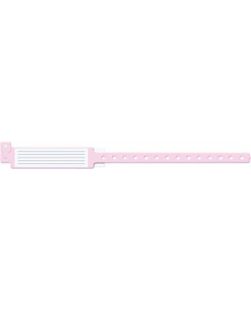 Wristband, Adult, 12, Insert Vinyl, Custom Printed, Pink, 250/bx