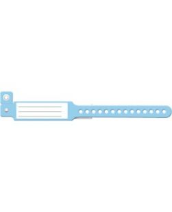 Wristband, Infant, Insert Vinyl, Custom Printed, Blue, 250/bx