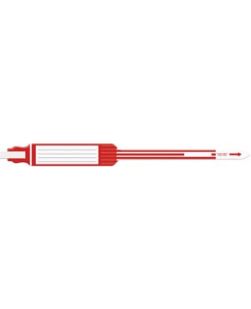 Wristband, Adult, Insert, Self Adhesion, Tri-Laminate, Mega Wide, Red, 250/bx