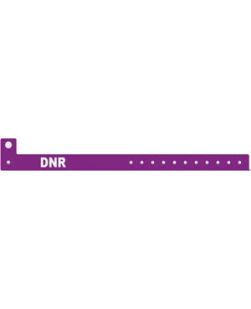 Wristband, L Shape, Tri-Laminate, DNR, Purple, 500/bx