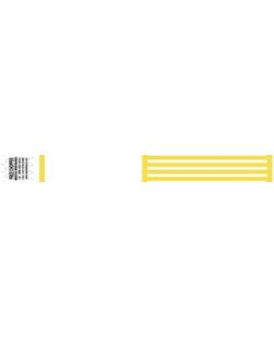 Wristband, Tyvek, 1, Custom Printed, Yellow, 1000/bx