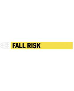 Wristband, Tyvek, 1, Fall Risk, Yellow, 1000/bx