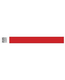 Wristband, Tyvek 1, Solid Red, 1000/bx