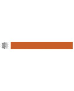 Wristband, Tyvek 1, Solid Orange, 1000/bx