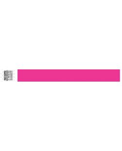 Wristband, Tyvek 1, Solid Pink, 1000/bx
