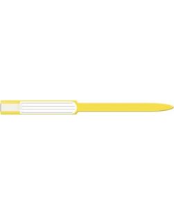 Wristband, Adult, Insert, Self Adhesion, Soft Vinyl, Custom Printed, Yellow, 250/bx