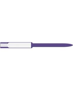 Wristband, Adult, Insert, Self Adhesion, Sealing, Soft Vinyl, Custom Printed, Purple, 250/bx