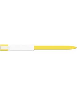 Wristband, Adult, Imprinter, Self Adhesion, Soft Vinyl, Custom Printed, Yellow, 250/bx