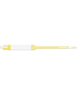 Wristband, Adult, Imprinter Tri-Laminate, Self Adhesion, Yellow, 250/bx