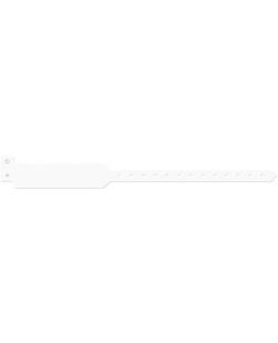 Wristband, Adult, Write-On Tri-Laminate, Custom Printed, White, 500/bx