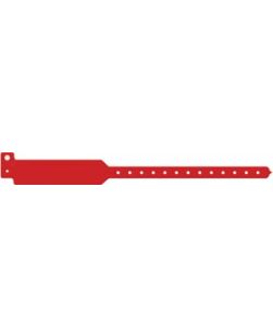 Wristband, Adult, Write-On Tri-Laminate, Custom Printed, Red, 500/bx