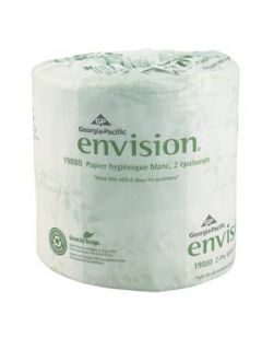 Embossed Bathroom Tissue, 2-Ply, White, 4½ x 4.05, 550 sht/rl, 80 rl/cs (20 cs/plt)