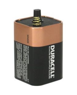 Battery, Alkaline, 6V, Spring Top, 6/cs (UPC# 09006)