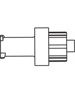 Normally Closed Check Valve Requires Syringe Pressure to Open, Luer Lock, 0.12mL Priming Volume, DEHP & Latex Free (LF), 100/cs