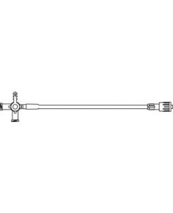 Extension Set, 4-Way, Two Female Luer Lock Ports, 9 Extension Tubing, SPIN-LOCK® Connector, Port Covers, 1.4mL Priming Volume, 14L, DEHP & Latex Free (LF), 100/cs