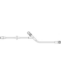 Backcheck Valve Extension Set, Backcheck Valve Above Latex Free (LF) Y-site, IN4000 Latex Free (LF) Injection Cap Attached, Distal Male Luer Lock Connection, 2 mL Priming Volume, 8L, 100/cs