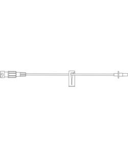 Extension Set, SAFELINE Injection Site, Microbore Tubing, Removable Slide Clamp, Male Luer Slip, 0.4mL Priming Volume, 7L, Latex Free (LF), 50/cs