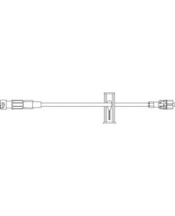 Extension Set, SAFELINE Injection Site, Smallbore Kink-Resistant Tubing, Slide Clamp, SPIN-LOCK Connector, 0.63mL Priming Volume, 7L, Latex Free (LF), 50/cs