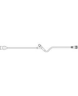 Standard Bore Extension Set, Female Adapter, Injection Site, SPIN-LOCK Connector, 1.4mL Priming Volume, 7L, DEHP & Latex Free (LF), 50/cs