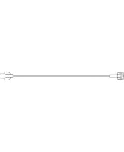 Extension Set, PVC-Free Fluid Path, 0.03 ID, Male & Female Luer Locks, Use For Higher Flow Rates & Vicous Fluids, 0.6mL Priming Volume, 36L, Latex Free (LF), 50/cs