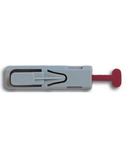 Lancet, Super, 21G, 3.0mm Penetration Depth, Burgundy, 100/bx