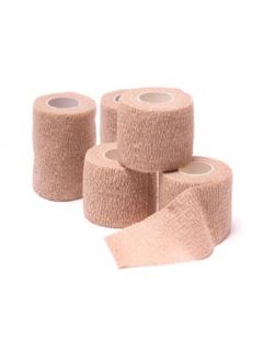Cohesive Bandage, Tan, 1 x 5 yds, 30/bx (6/cs, 24 cs/plt)