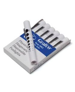 Penlight, White/ Pupil Gauge Imprint, 6/pk